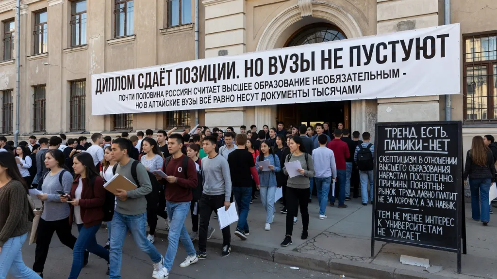 Диплом сдаёт позиции. Но вузы не пустуют