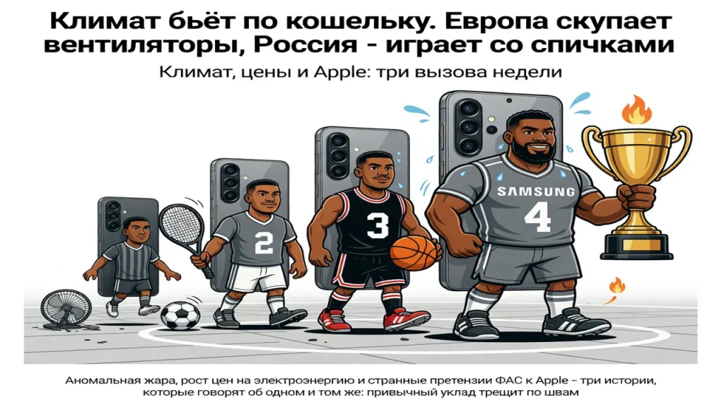 Климат бьёт по кошельку. Европа скупает вентиляторы, Россия - играет со спичками